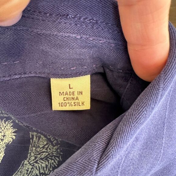 Tommy Bahama Men's Blue Short Sleeve Shirt - Picture 4 of 6